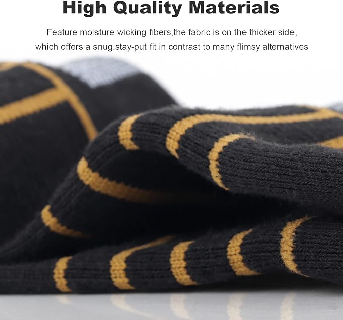 Lapulas Athletic Running Ankle Socks, Low Cut Cushioned Anti-Blister Tab Sports Socks Men Women 6Pairs