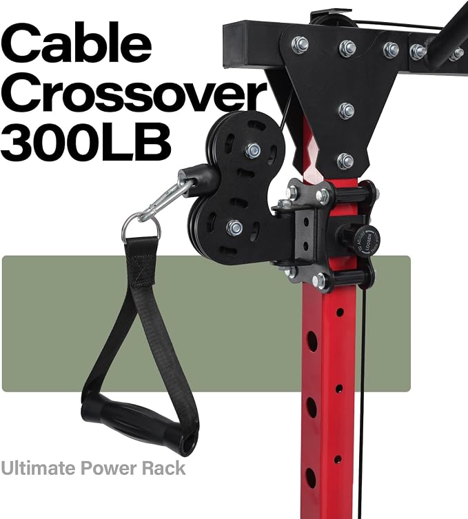 MAJOR FITNESS Drone1 Power Cage, All-in-One Home Gym with Cable Crossover, LAT Pulldown, Squat Rack & Landmine Attachment, Heavy-Duty Strength Training System for Home Gym