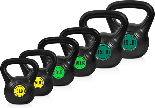 Fitvids Kettlebell Sets Piece Strength Training KettleBells Weight Set