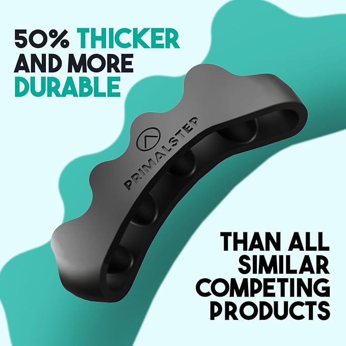 VYCE PrimalStep Toe Separators, Spreaders, Spacers, Large | Straightener to Correct Toes for Men and Women, Bunion Corrector, Plantar Fasciitis and Athletic Mobility