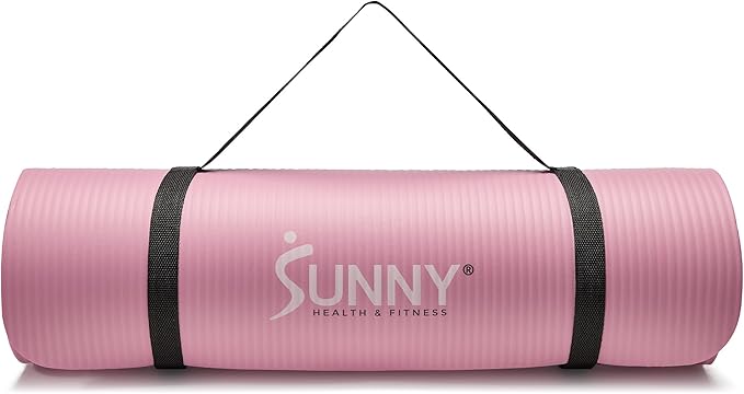 Sunny Health & Fitness Exercise Yoga Mats - Non-Slip Support for Home & Gym