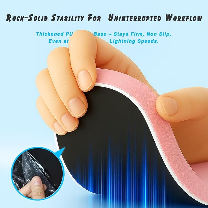 ErgoComfort Gel Wrist Rest Mouse Pad-Ergonomic Office Mousepad with Wrist Support-Non-Slip, Design Desk Accessories Mat for Home&Game Decor (09Minty Set)