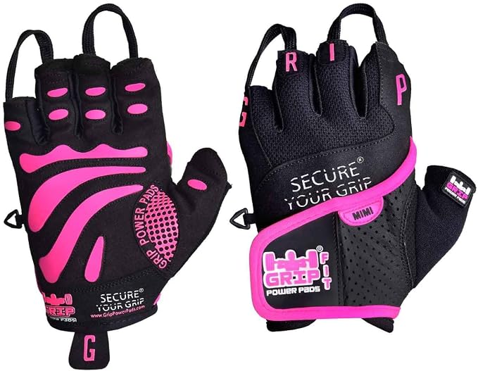 Grip Power Pads Mimi Women’s Workout Gloves – Lightweight Weightlifting Gloves with Strong Grip for Gym, Cross Training, Cycling, Pull-Ups, Climbing, Rowing & Fitness