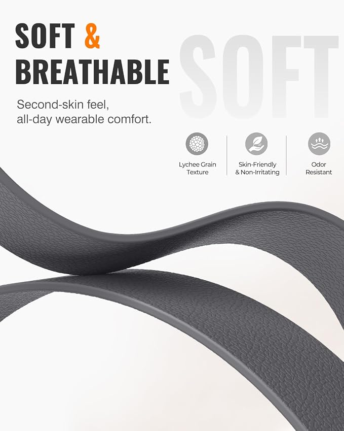 Magnetic Silicone Sport Band for Apple Watch 42mm 46mm 49mm 38mm 40mm 41mm 44mm 45mm Men Women, Patented Auto Lock Breathable Soft Loop for iWatch Ultra SE Series 11 10 9 8 7 6 5 4 3 2 1 All Day Comfort
