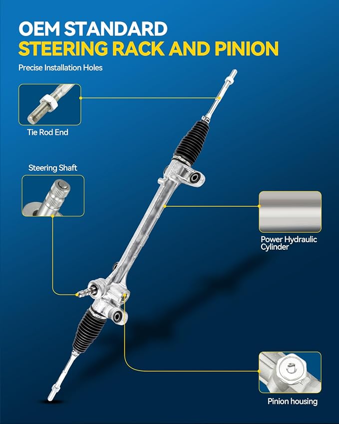 PHILTOP Power Steering Rack and Pinion for 09-13 Corolla(Japan Built) | No.4551012450, 1G2700, 4551012451