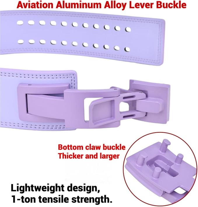 Weight Lifting Belt Adjustable Lever Belt for Powerlifting, Deadlift & Squat - Anti-Slip Waist Support, Core Stability, Durable Leather Fitness Accessories