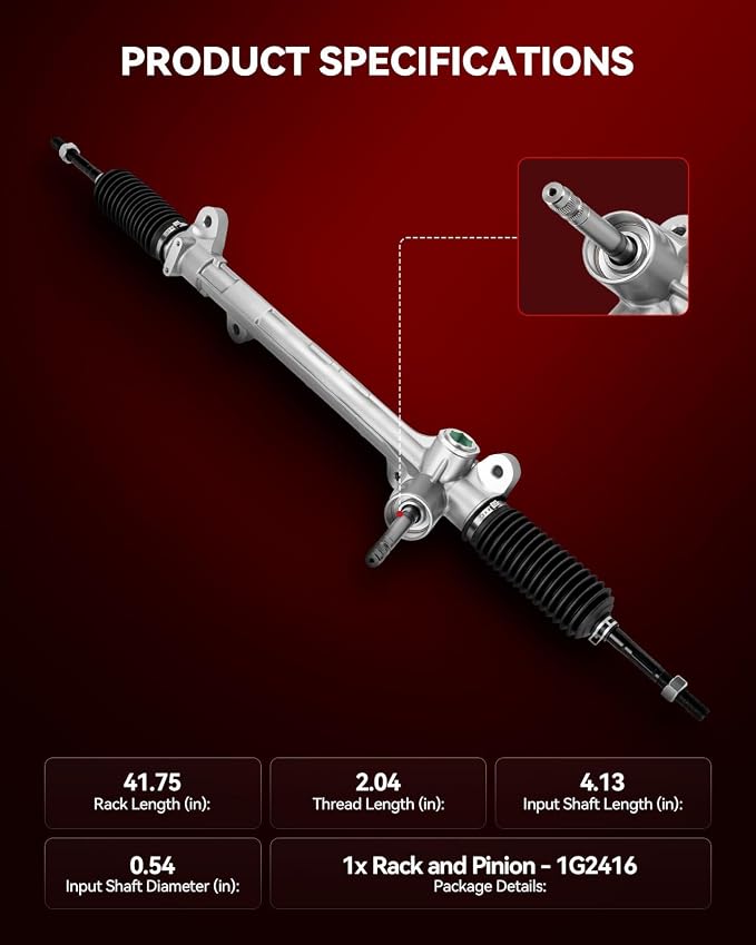 Torchbeam Electronic Power Steering Rack and Pinion Replacement for Kia 2014-2019 Soul All Models, 2015-2019 Soul EV All Models Replace# 1G2416