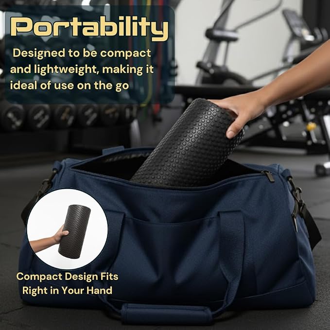 Fitizen Foam Roller – Muscle Massage Rehab Stiff Back Pain Physical Therapy Deep Tissue Firm Exercise Equipment Home Gym Stress Yoga Pilates for The Fit Citizen by FitNation