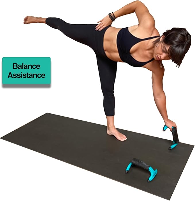 Premium Quality Wrist Alignment Yoga Blocks to Eliminate Wrist Pain in All Poses - Great for Yoga, Pushups and Pilates. Set of 2 with Instruction Card