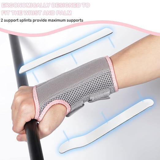 Wrist Brace for Carpal Tunnel Relief, Adjustable Wrist Support Splint Hand Brace for Men Women, Wrist Stabilizer Night Support for Pain Relief,Tendinitis,Arthritis(Right and Left Hands, S/M)