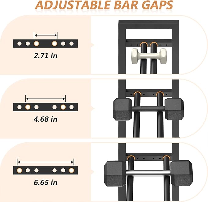 Eocnrhe Dumbbell Rack Stand Only, Weight Rack for Home Gym, 3-Tier Adjustable Dumbell Rack Heavy-Duty Weight Stand for Dumbbells Kettlebells