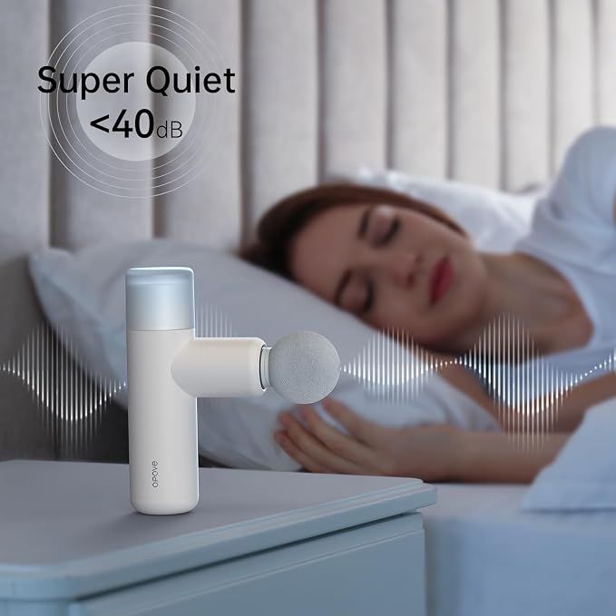 Opove M3 Mini Massage Gun for Back Pain Relief, with Facial Mode, 7mm Amplitude, 4 Vibration Levels Ultralight Portable and Rechargeable Fascia Gun Active Recovery Women Presents