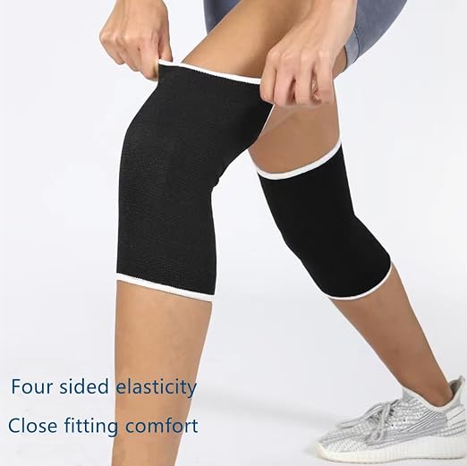 Knee Compression Sleeve For Women Men, Knee Braces for Knee Pain, Running Knee Brace, Knee Support For Knee Joint Pain (White edge)