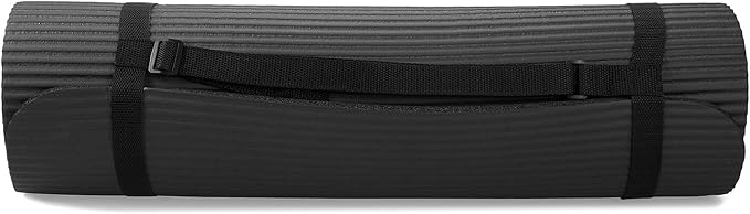 BalanceFrom 7-Piece Yoga Set with 71x24x0.5 Inches Extra Thick Mat and Carrying Sling – Includes 2 Blocks, Stretch Strap, 2 Towels, and Knee Pad for Home, Studio, and Gym Workouts