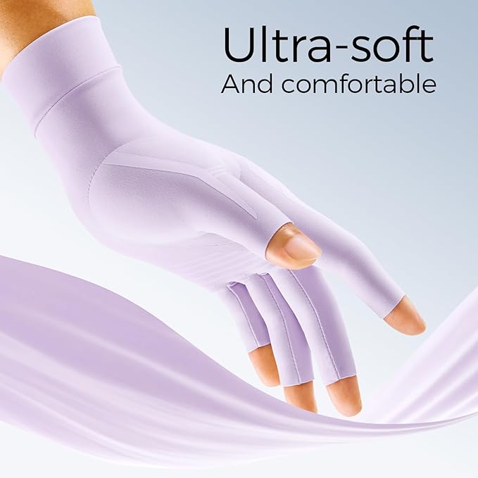 FREETOO All-Around Compression Arthritis Gloves for Women Men for Pain | Carpal Tunnel Relief,Hand Compression,Swelling,Trigger Finger,Edema;Crochet,Typing,Sleeping,Work,Gaming,Driving,Daily Use