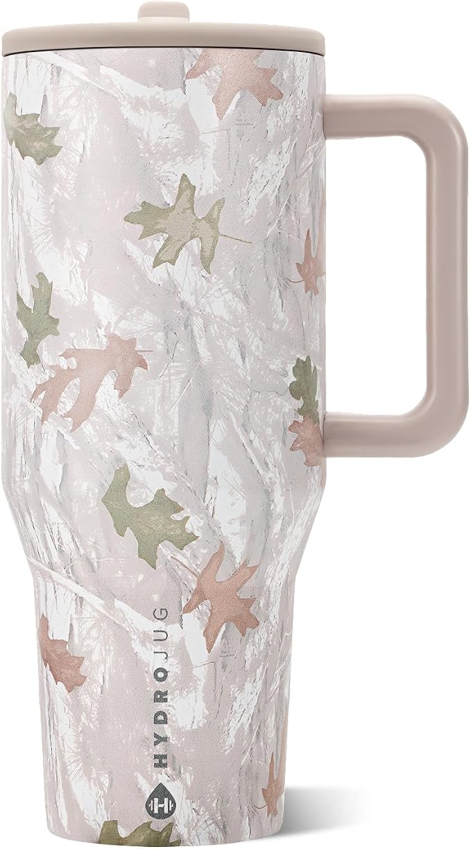 HydroJug Traveler 40oz, Insulated Tumbler with Handle & Straw, Camo