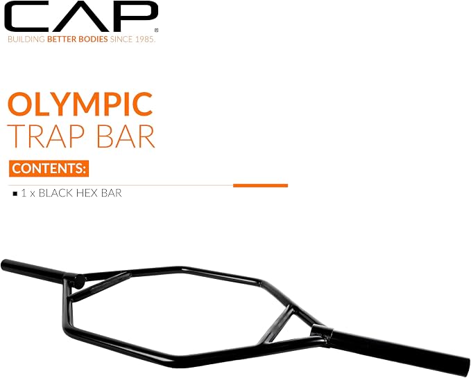 CAP Olympic Trap Bar | Heavy-Duty Hex Shrug & Deadlift Weight Bar
