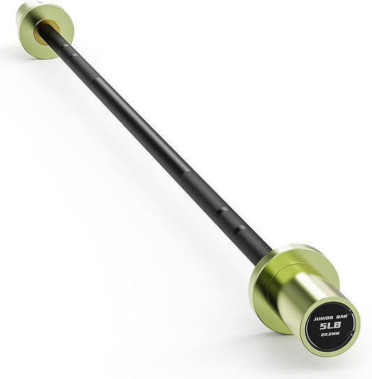 5LB Mini Barbell Bar 4ft Technique Training Barbell For Beginner Women kid | PAPABABE 5LB Mini Barbell Bar 4ft Technique Training Barbell for Beginner Women kid 2-inch Plate Barbell for Home Gym Fitness