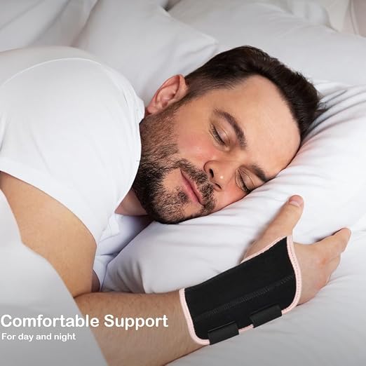 Wrist Brace for Carpal Tunnel Relief, Adjustable Wrist Support Splint Hand Brace for Men Women, Wrist Stabilizer Night Support for Pain Relief,Tendinitis,Arthritis(Right Hand, S/M)