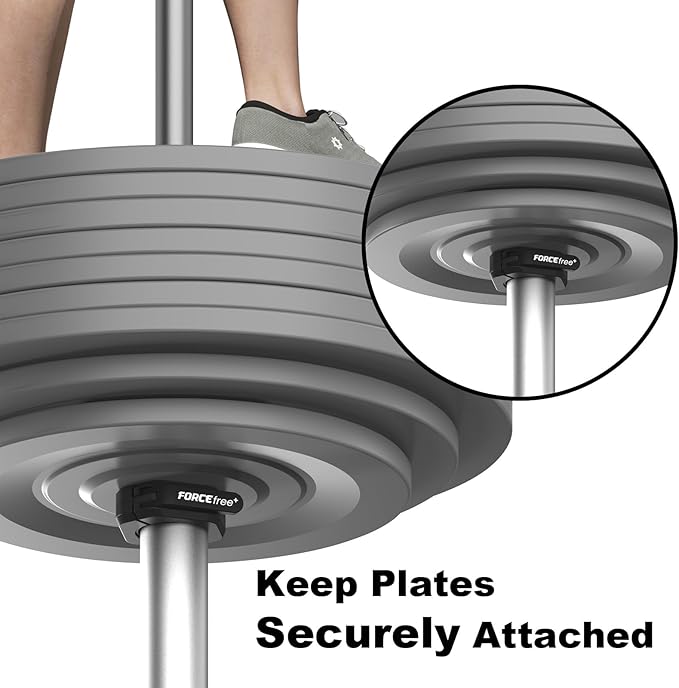 Barbell Clips (Pair), Barbell Clamps, Quick Release Olympic Barbell Clamps with Anti Slip TPR Grip, Barbell Collars for Secure Weightlifting & Powerlifting