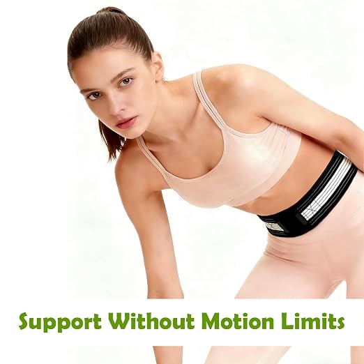 Back Brace Lumbar Support Belt for Women Men, Slim, Discreet and Adjustable | Supports&Protects Lower Back/Lumbar/Pelvis/Spine, Eases Sciatica Pain in Lower Back/Pelvis/Hip/Leg, Good for Work Excercise