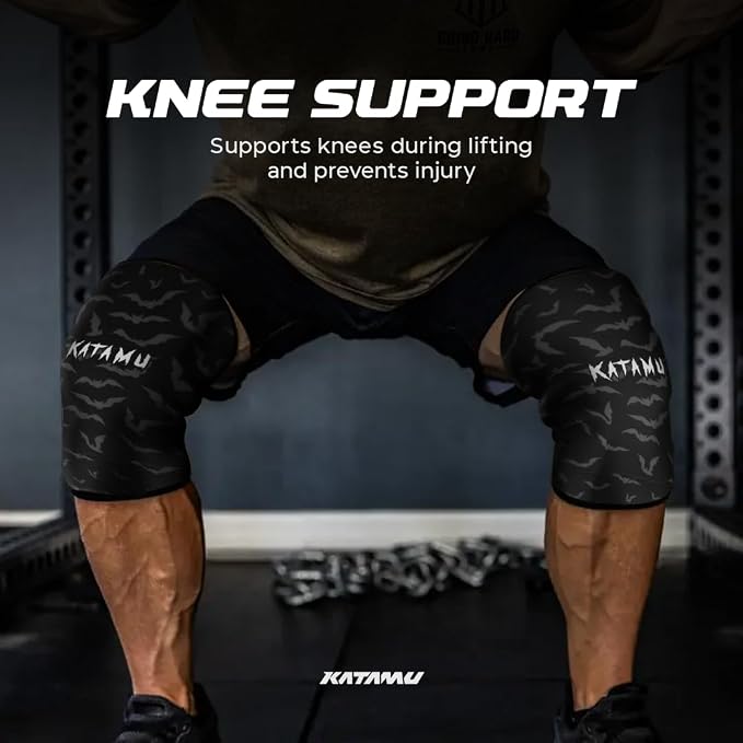 Batman 7mm Neoprene Knee Sleeves for Weightlifting — Premium | Compression Support for Men and Women, Powerlifting, Squats and Strength Training, IPL Pair