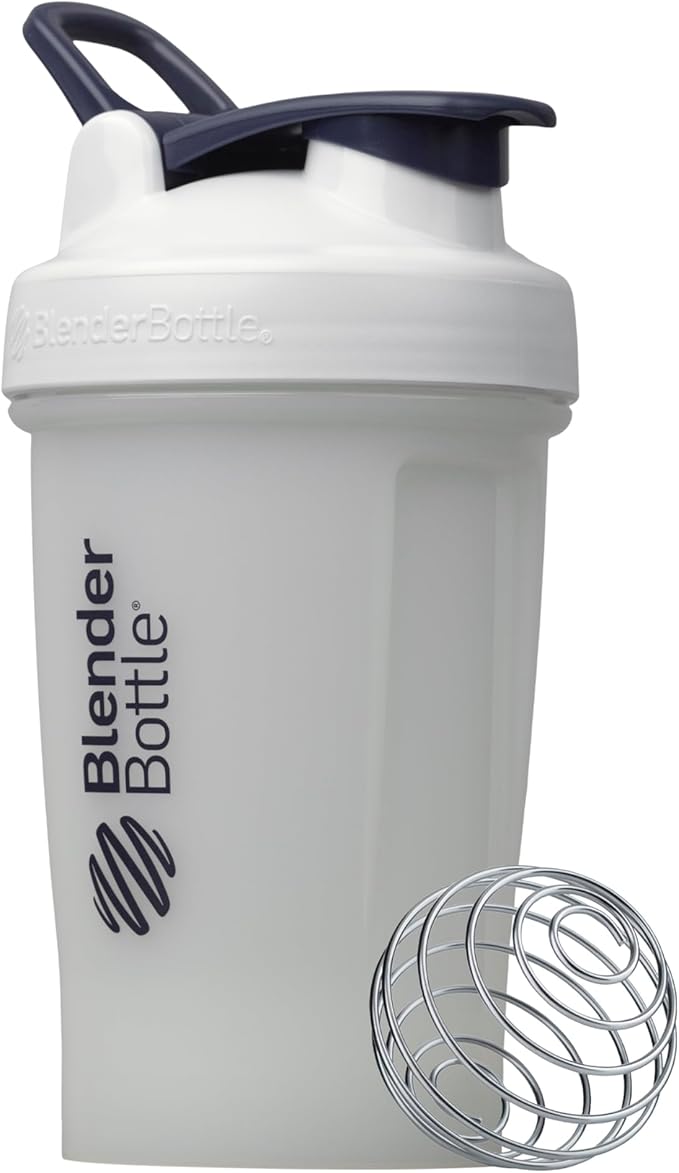 BlenderBottle Classic V2 Plastic Shaker Bottle 20 oz White