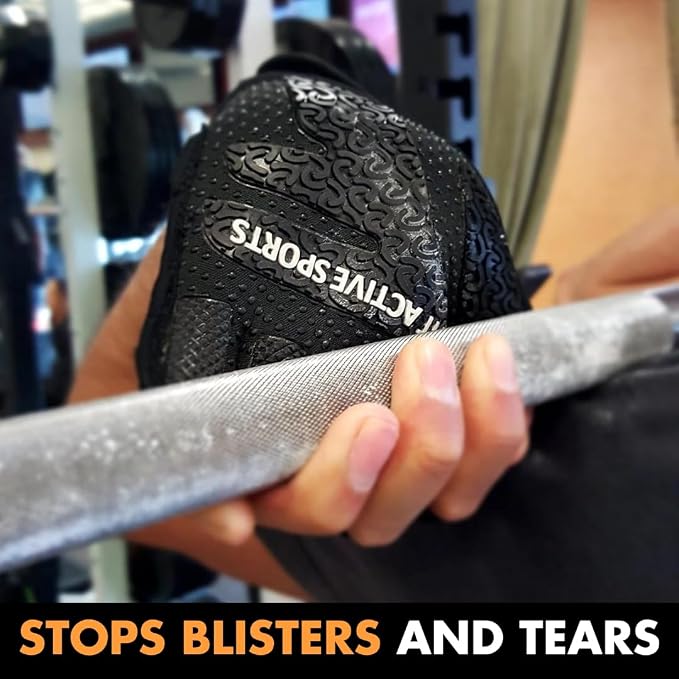 Gripper Weight Lifting Gloves with Wrist Wraps - Extra Grip & Padding for Lifting, Gym Workout, Cross Training Fitness, & Weightlifting. for Men & Women. No Calluses