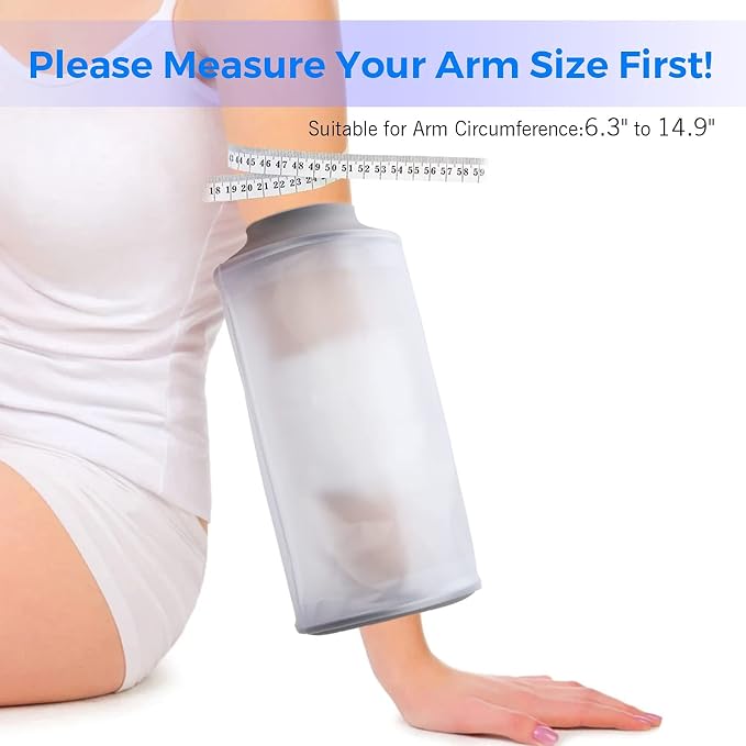 PICC Line Shower Cover Medium, PICC Line Covers for Upper Arm, Reusable | IV&PICC Line Sleeve, Waterproof Cast Covers for Shower Arm Protector for Chemotherapy Broken Elbow Bandage Dressing Wound