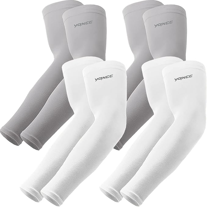 YQXCC Arm Sleeves Cooling UV Sun Protection Sport Compression for Men Women | UPF50, Tattoo Coverage, Lightweight, Breathable, Seamless Cover Arms, Daily Wear, Outdoor Work, Basketball Baseball Golf