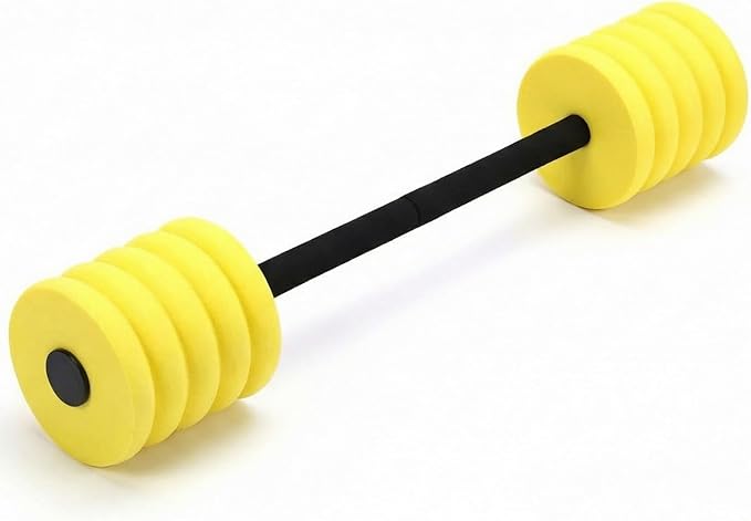 Soulchen Long Aquatic Exercise Dumbbells Pool Exercise Foam Water Weights Dumbbell Aquatic Pool Barbells with High Density EVA Foam for Swim Water Aerobics Workouts Loss
