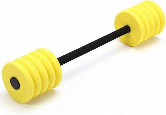 Soulchen Long Aquatic Exercise Dumbbells Pool Exercise Foam Water Weights Dumbbell Aquatic Pool Barbells with High Density EVA Foam for Swim Water Aerobics Workouts Loss