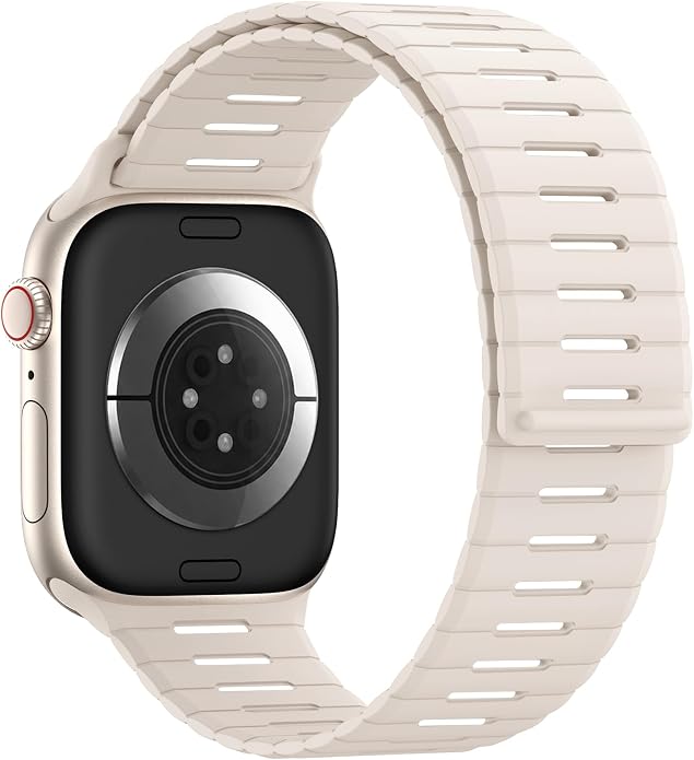 Magnetic Sport Bands Compatible with Apple Watch Bands for Men Women | Silicone Wristband 49mm 46mm 45mm 40mm 44mm 38mm 41mm 42mm, Replacement for iWatch Ultra Series 11 10 9 8 7 6 5 4 3 2 1 SE