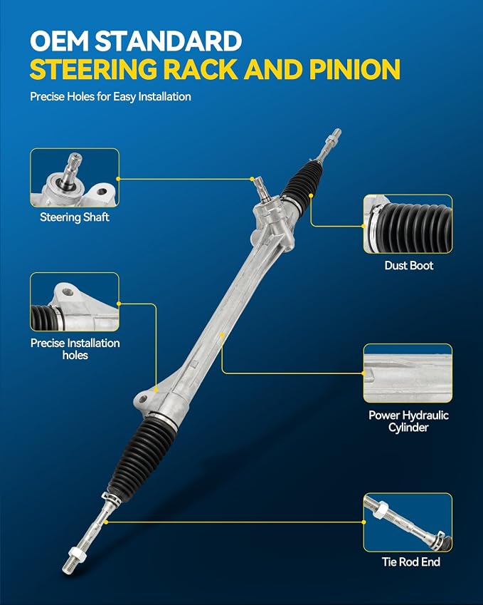 PHILTOP Power Steering Rack and Pinion Assembly for 2006-2012 RAV4 | Replace No.455100R020, 4551042040, 4551042090, 1G2697