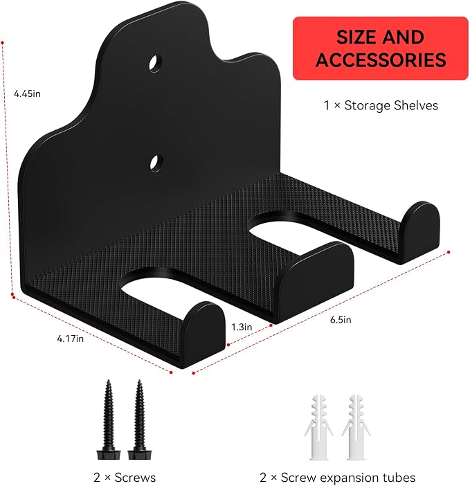 XZHXFX Barbell Wall Holder,Barbell wall Mount Hanger, | Garage Gym Bar Wall Rack,Vertical Olympic Hanger wall Mount Rack,Space Saving Gym Accessory,Holds Under 33mm Bar