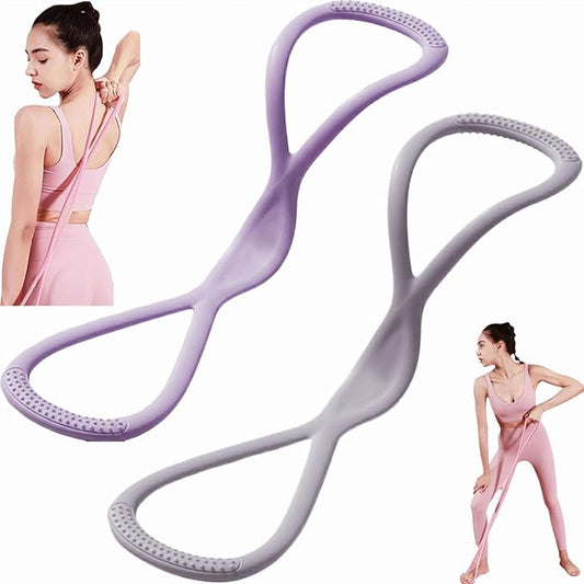 Resistance Bands with Handles,Figure 8 Resistance Band Elastic Fitness Bands Exercise Band for Home Yoga Gym Workout