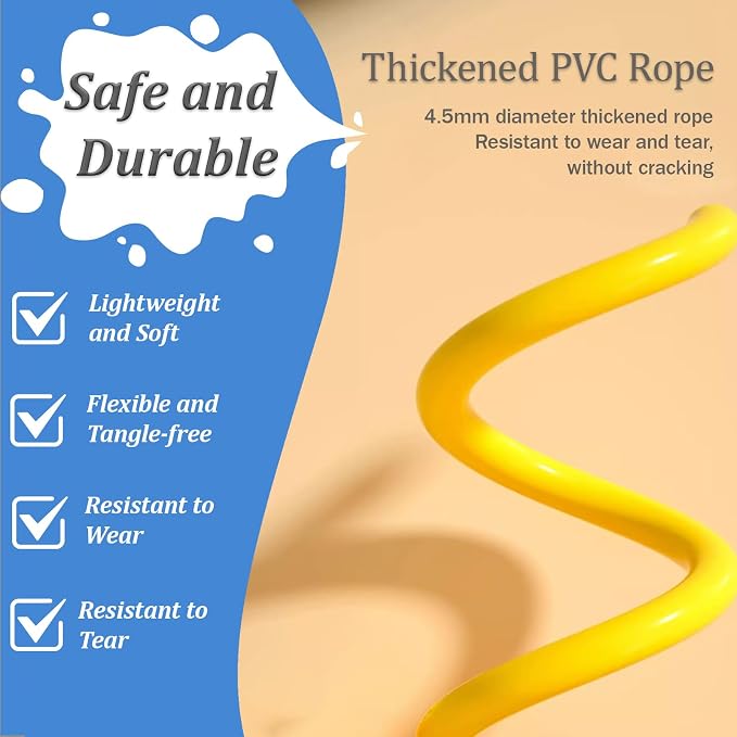 Jump Rope, Jump Ropes for Kids, 2 Pack Kids Jump Rope Lightweight &Adjustable &Durable jumping rope for Fitness-Speed Jump Rope for Women Men Youth, Foam Grips Handles for, Workout