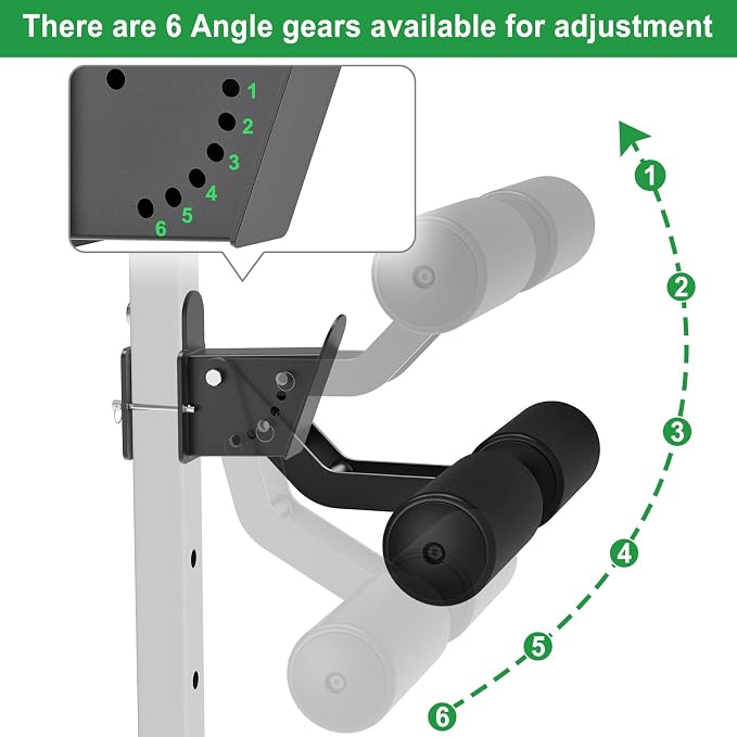 SELEWARE Squat Rack Attachment for Power Cage with 5/8" or 1" Holes | Y-Shaped Dip Bar Attachment, Nordic Hamstring Curl Attachment & Lever Arms for 2x2 or 3x3 Power Rack, Home Gym Accessories