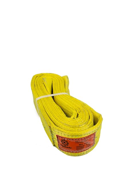 Kennedy Wire Rope & Sling Co. 3" x 14' 2-Ply Twist Eye Polyester Lifting Sling (Various Sizes in Listing) Made in The USA