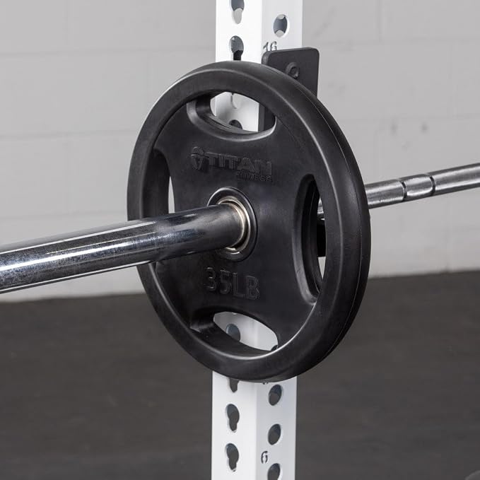 Titan Fitness Grip Plates, Cast Iron and Rubber Coating