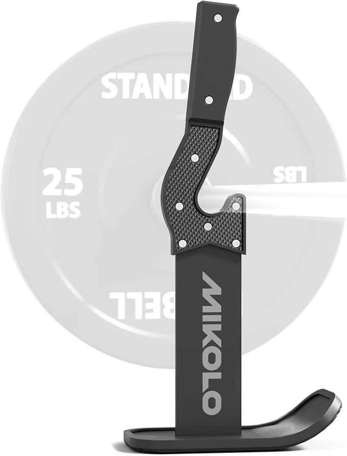 Mikolo Deadlift Jack Barbell Jack Unload 660LB Barbell Stand with No-Slip Handle for Loading & Unloading Weight Plates for Deadlift Exercise, Weight Training