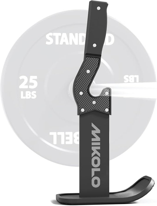 Mikolo Deadlift Jack Barbell Jack Unload 660LB Barbell Stand with No-Slip Handle for Loading & Unloading Weight Plates for Deadlift Exercise, Weight Training