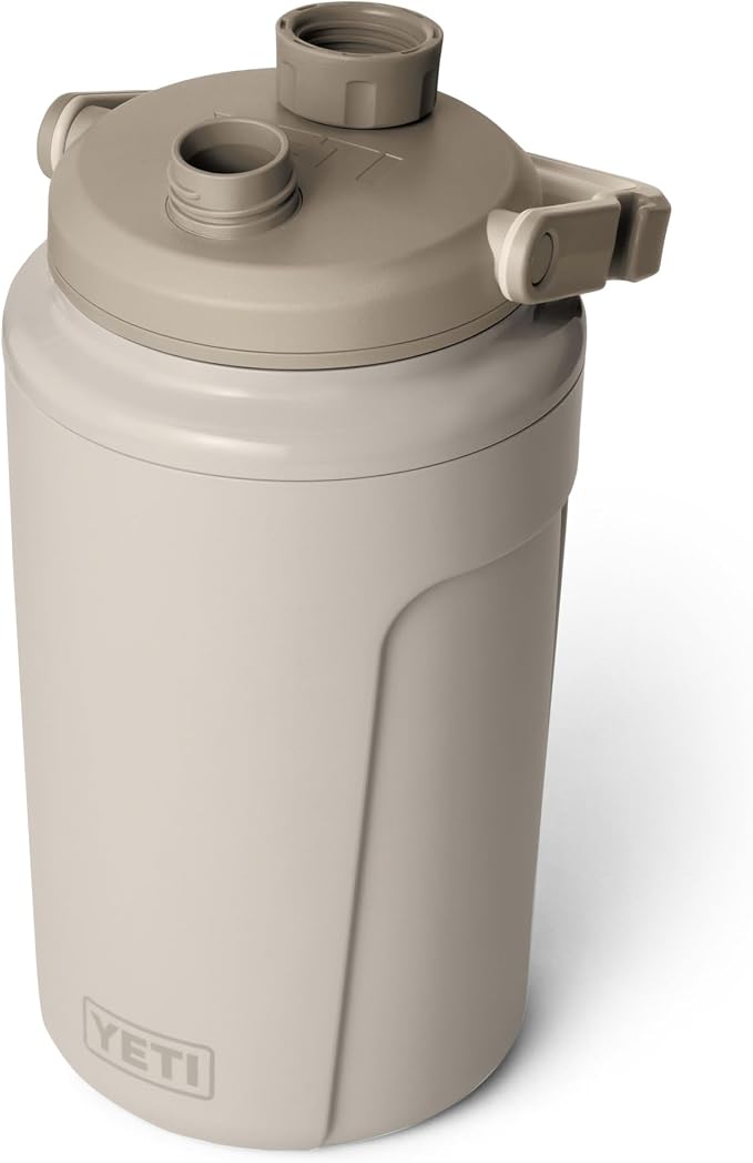 YETI Silo Half Gallon Insulated Chug Cap Water Jug – Leakproof, Lightweight Sports Bottle with Fence Hook Handle – Keeps Drinks Ice-Cold – Ideal for Gym, Sports & Tournaments, Cape Taupe