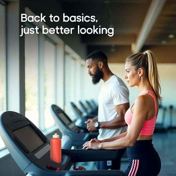 Sports Water Bottle - Soft-Touch Squeezable Body with One-Hand Spout- Lightweight, No Spill Water Bottle, for Gym, Cardio & Outdoor Sports - BPA Free - Water Bottle for Active Lifestyle - 24oz