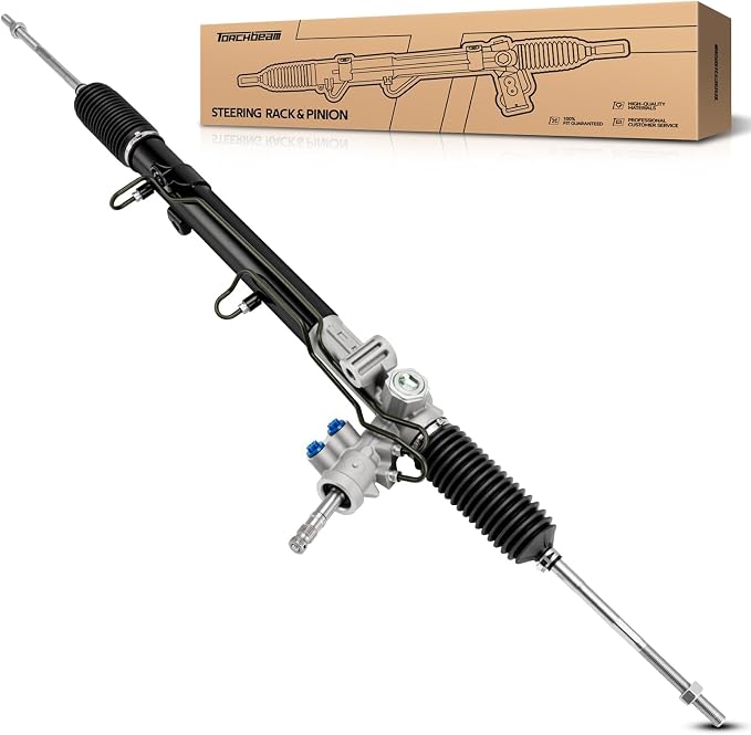 Torchbeam Power Steering Rack & Pinion Assembly Fit for 2005-2007 Town & Country, Grand Caravan, Caravan, Hydraulic System Steering, Replaces OEM 22-373