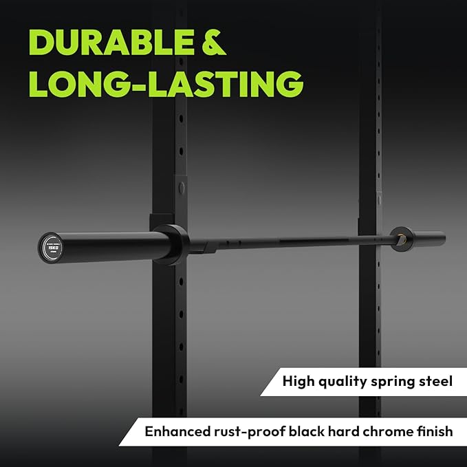 HANDBODE 35 lb Olympic Barbell 6.5 ft, 2 Inch Womens Bars, 1000 lb Capacity | Spring Steel Construction, Knurled Grip, Weightlifting, Bench Press, Deadlift, Squat, Home Gym Strength Training