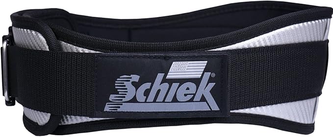 Schiek Sports 3004 Carbon Fiber Lifting Belt - Power Lifting Gym Belts for Lower Back Support