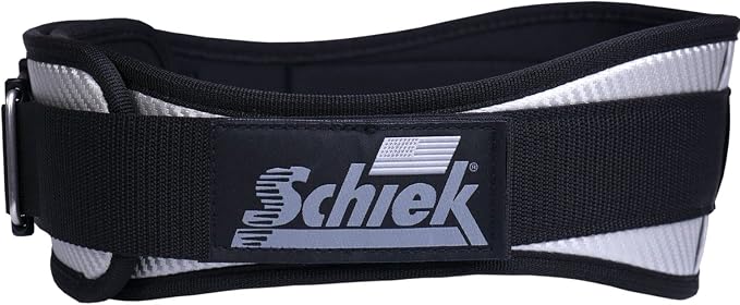 Schiek Sports 3004 Carbon Fiber Lifting Belt - Power Lifting Gym Belts for Lower Back Support