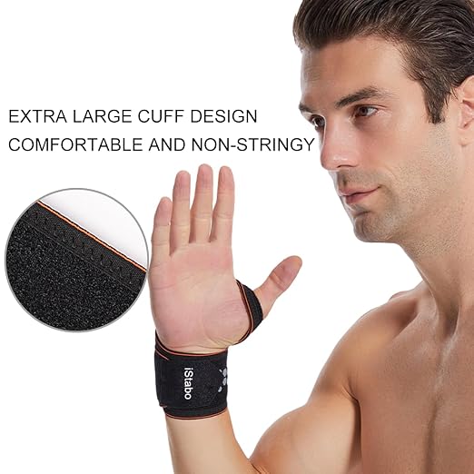 Compression Wrist Support Brace, Gym Wrist Wraps for Fitness, Weightlifting, Wrist Straps for Tendonitis, Carpal Tunnel Arthritis, Pain Relief, Adjustable Fit Left or Right Hand