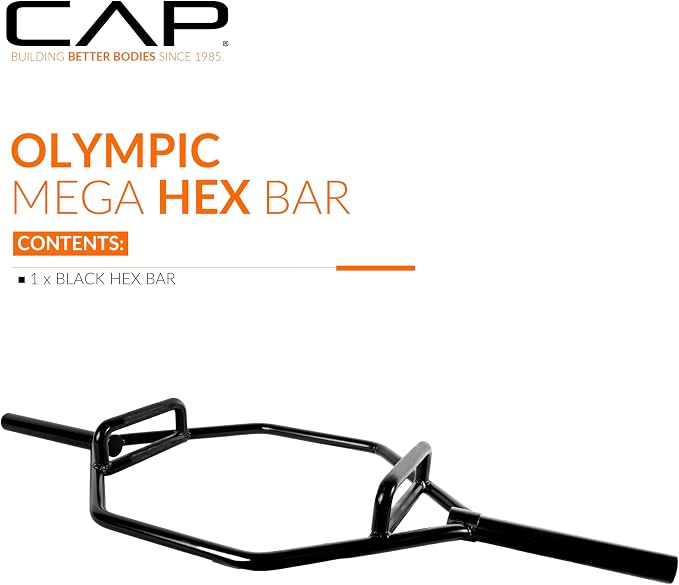 CAP Olympic Trap Bar | Heavy-Duty Hex Shrug & Deadlift Weight Bar